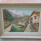 Oil on canvas signed D. Javel