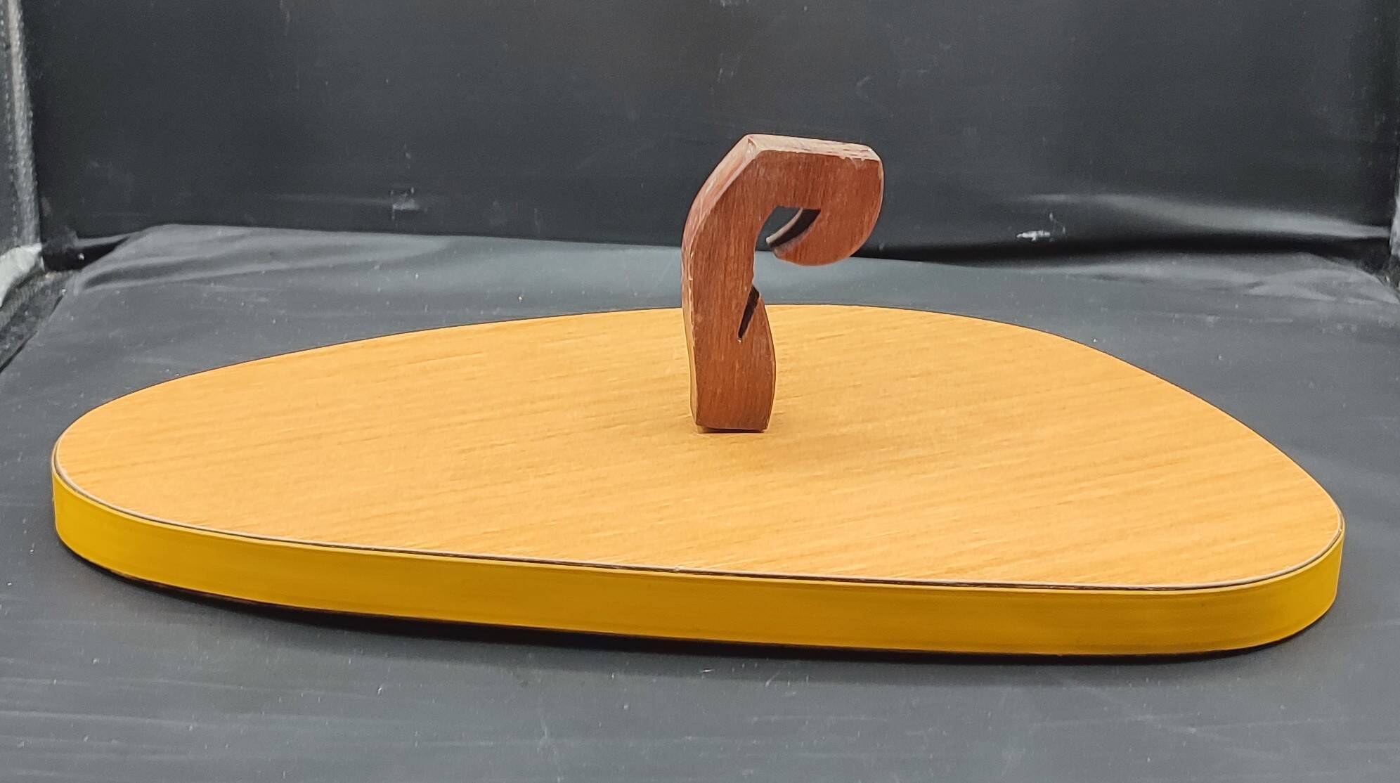 Plateau Vintage Design "Goutte" 1960s Scandinavian Wood