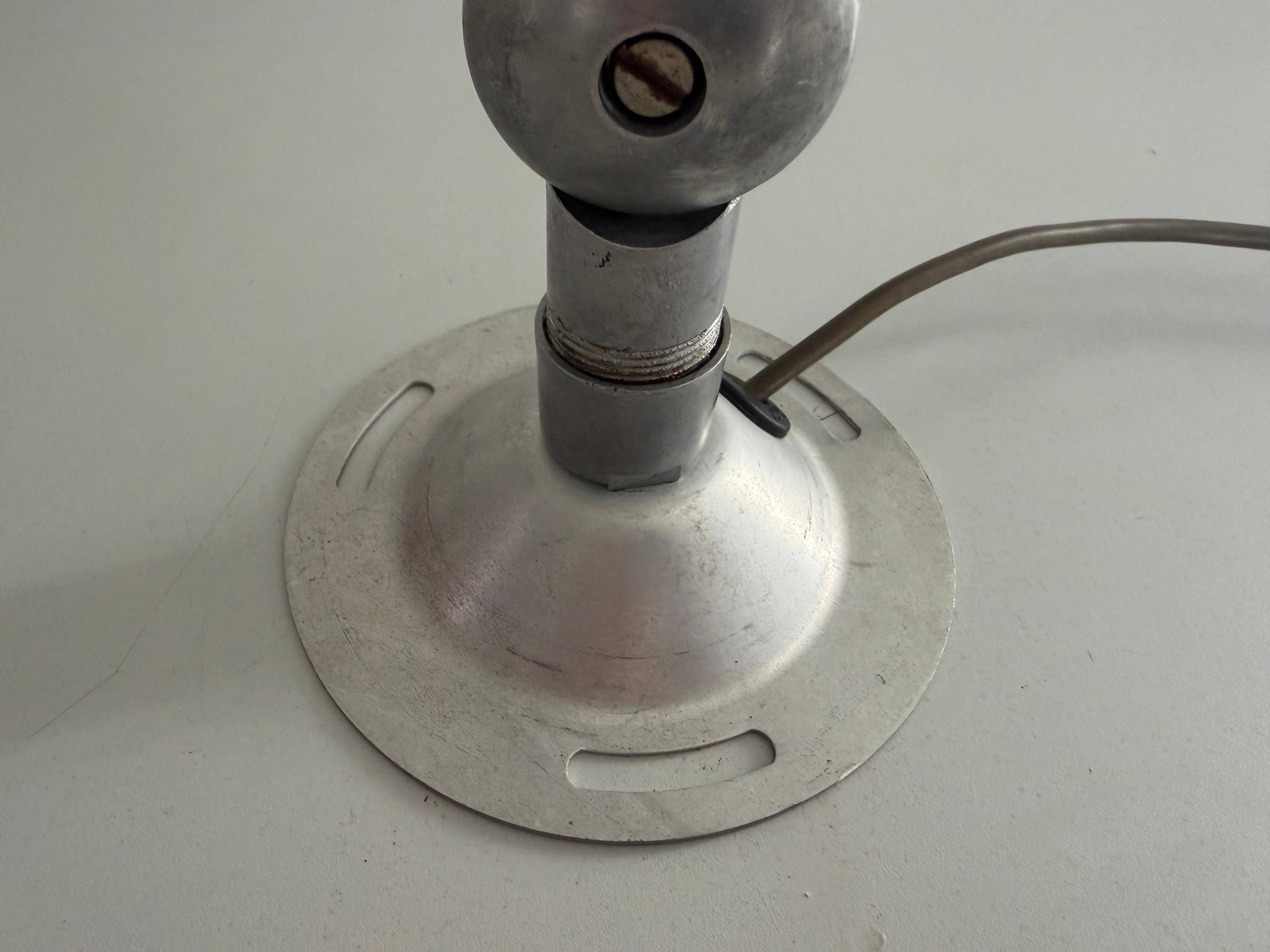Adjustable head table lamp in aluminium by Philips, 1960s, Germany
