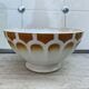 Large antique bowl Digoin Sarreguemines 1950s