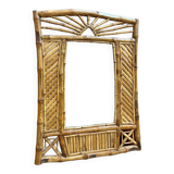 Miroir en rotin