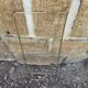 Wall floor wood and vintage gold metal xxeme
