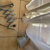 Lampe zigzag vintage grise style industriel
