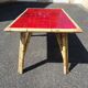 Bamboo and vintage ceramic dining table 60 years