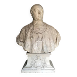 Buste d’un prélat en plâtre