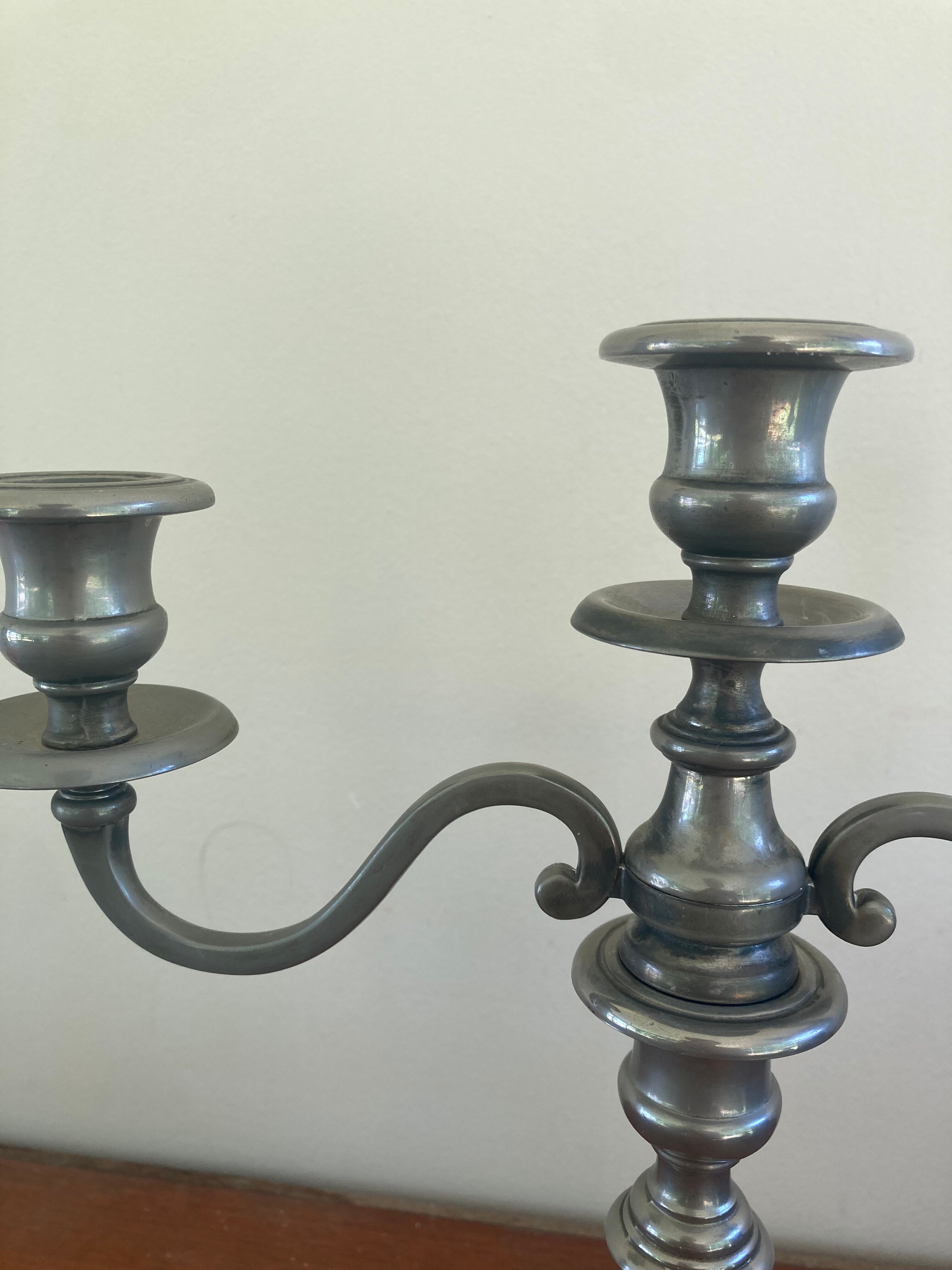 Silver-plated candlestick