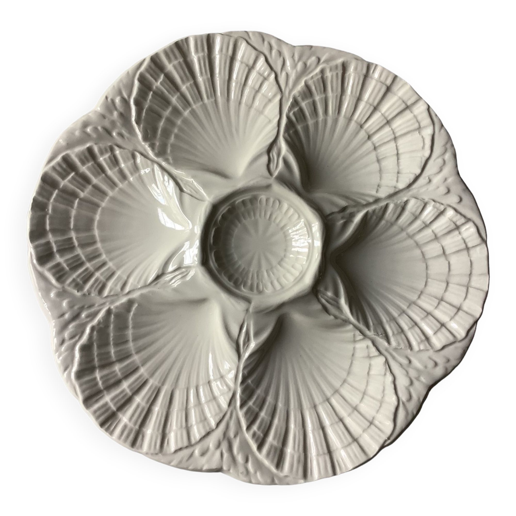 Sarreguemines slurry oyster plates