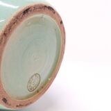 Pol Chambost vase in green earthenware 1950