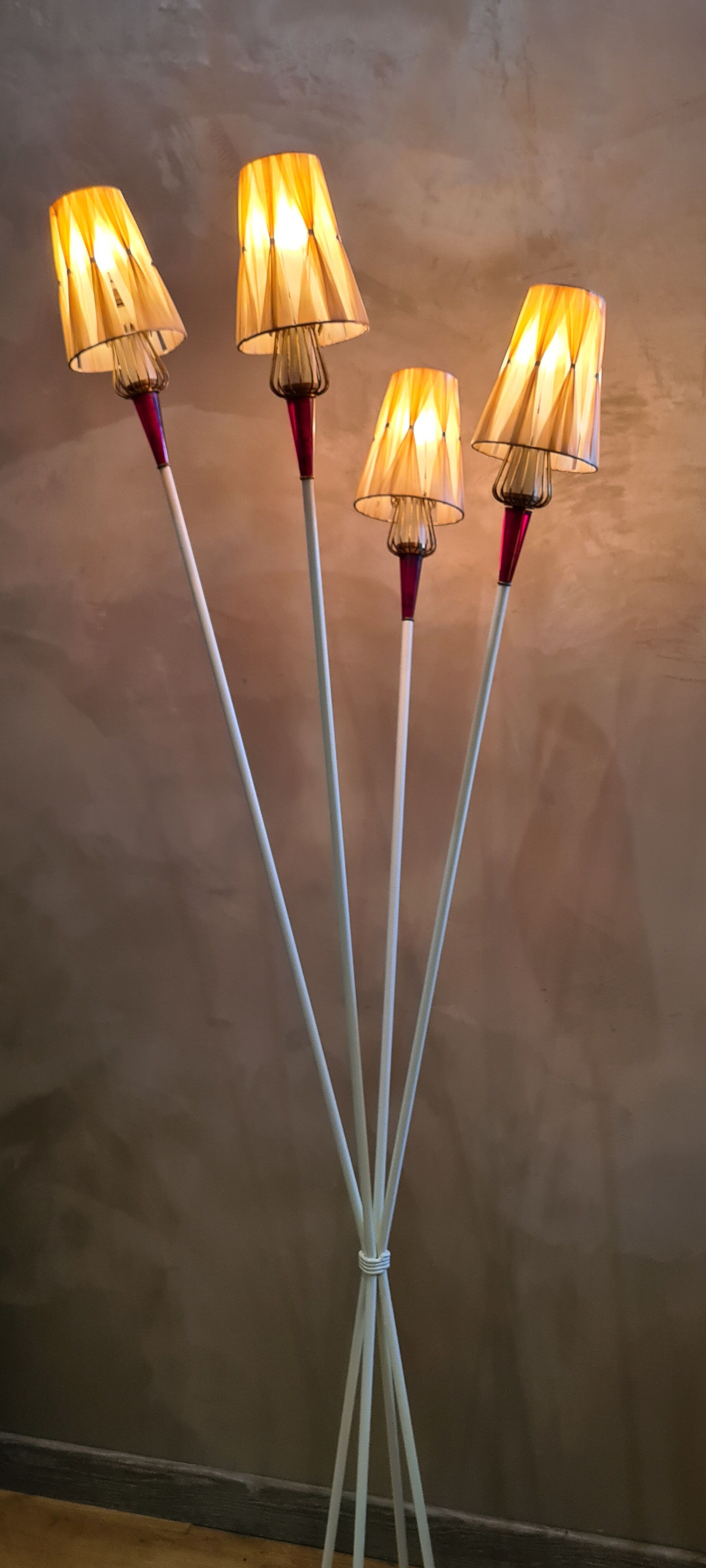 Floor lamp by René Mathieu for Lunel, France, 1950s