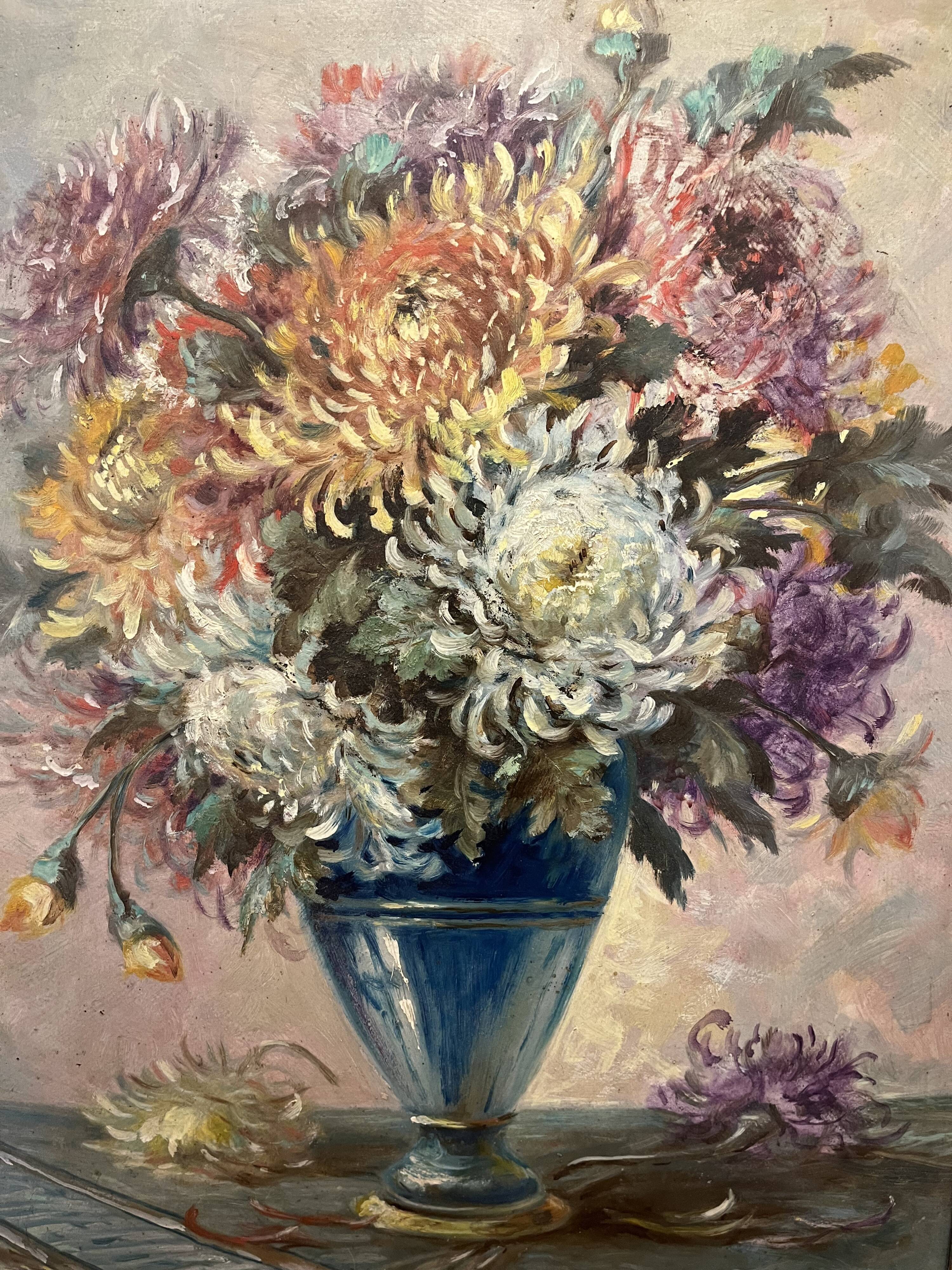Painting flowers