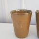 3 stoneware cups