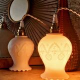 White opaline lamp