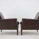 1970s pair of leather armchairs,denmark