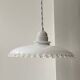 Suspension en opaline blanche