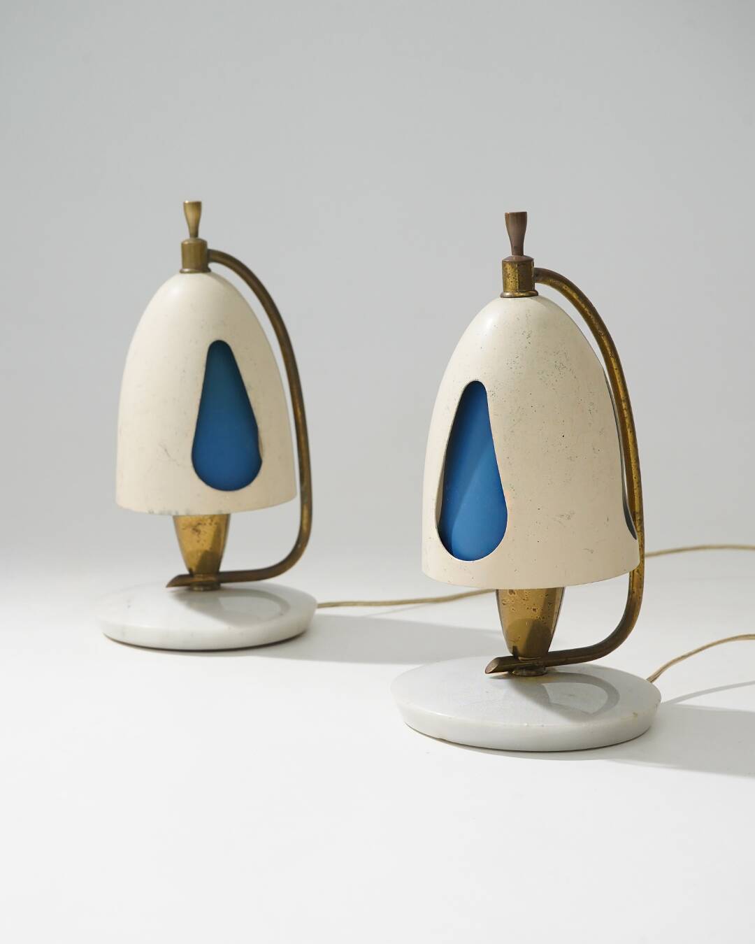 Paire de lampes de table par Angelo Lelii, Arredoluce, années 1950
