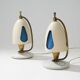 Paire de lampes de table par Angelo Lelii, Arredoluce, années 1950