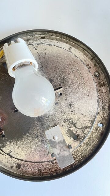 Semi-crystal ceiling lamp design german vintage