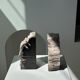 Black petrified wood bookend H17 L17 P6