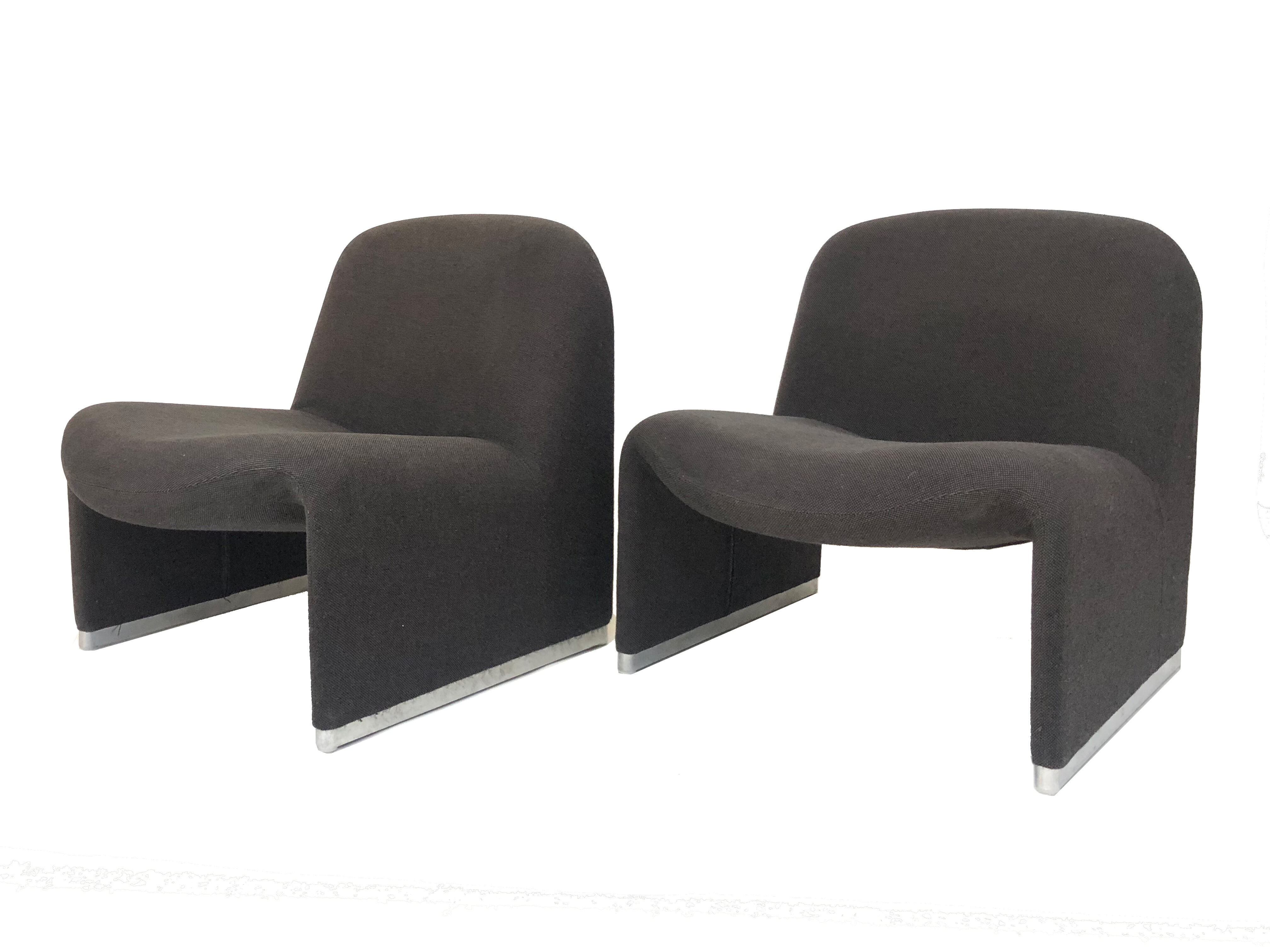 Vintage lounge chairs Alky Castelli Artifort Giancarlo Piretti set of two
