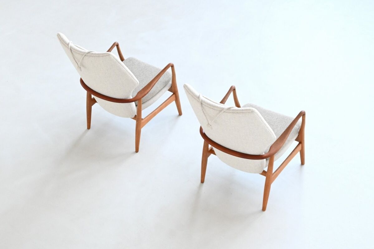 A. Madsen and H. Schubell “Kirsten” lounge chairs Bovenkamp Netherlands 1960