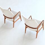 A. Madsen and H. Schubell “Kirsten” lounge chairs Bovenkamp Netherlands 1960