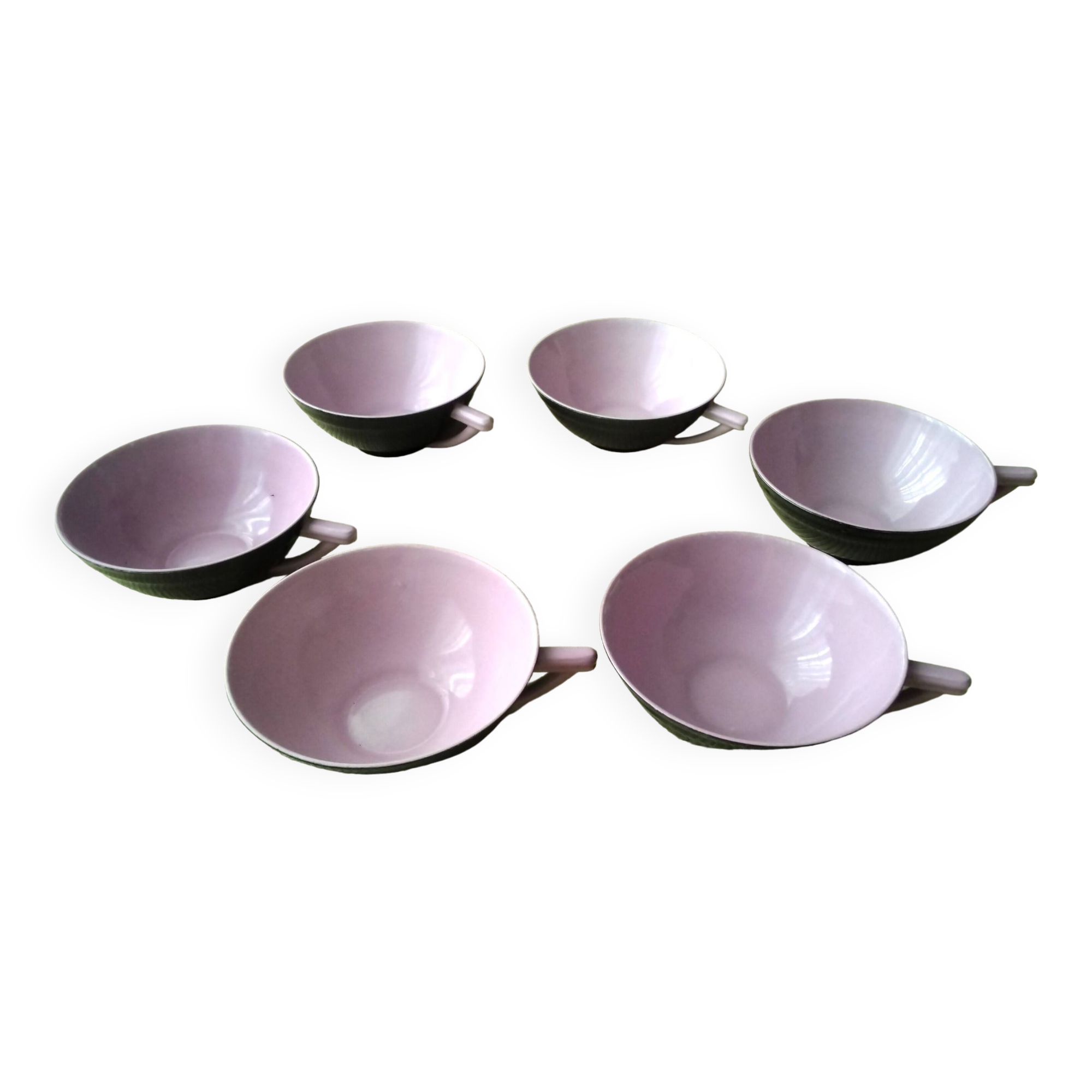 6 Limoges porcelain coffee or tea cups