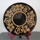 Dauphiné dish vintage in glazed terracotta Gaetana Vine decoration