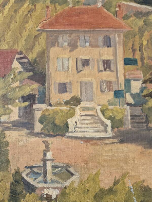 Maison de maître, huile par PG Klein