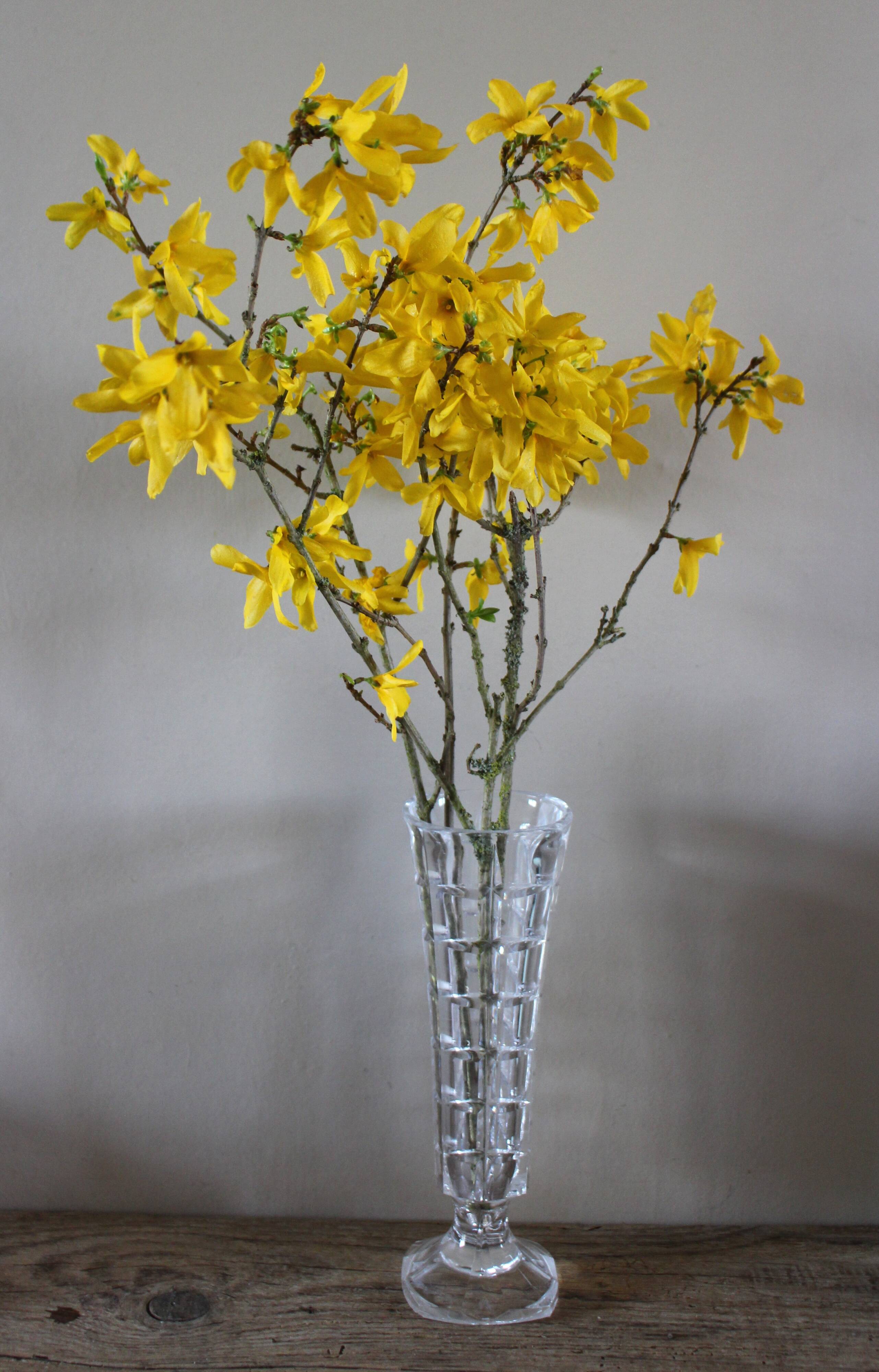 Vintage cut glass pedestal vase
