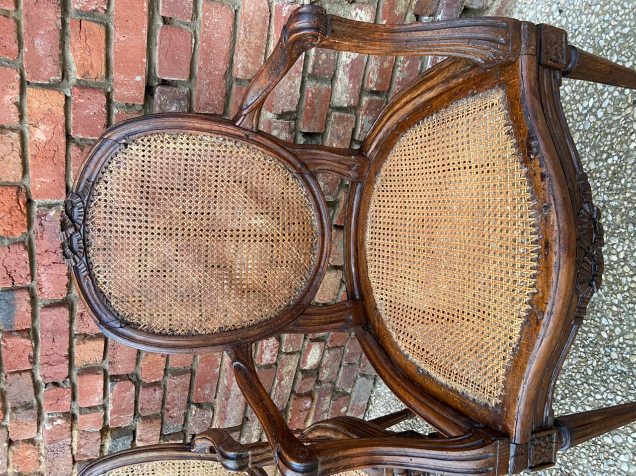Fauteuils cannés d’époque Louis XVI Etienne Meunier