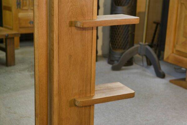 Wall shelf with adjustable mirror by Guillerme et Chambron for Votre Maison 1960's