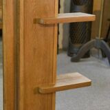 Wall shelf with adjustable mirror by Guillerme et Chambron for Votre Maison 1960's