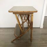 Chevet en rotin vintage