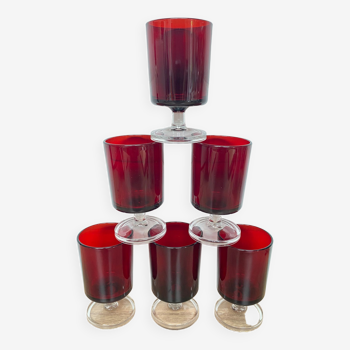 Set de 6 verres à vin blanc Luminarc Suède Rubis