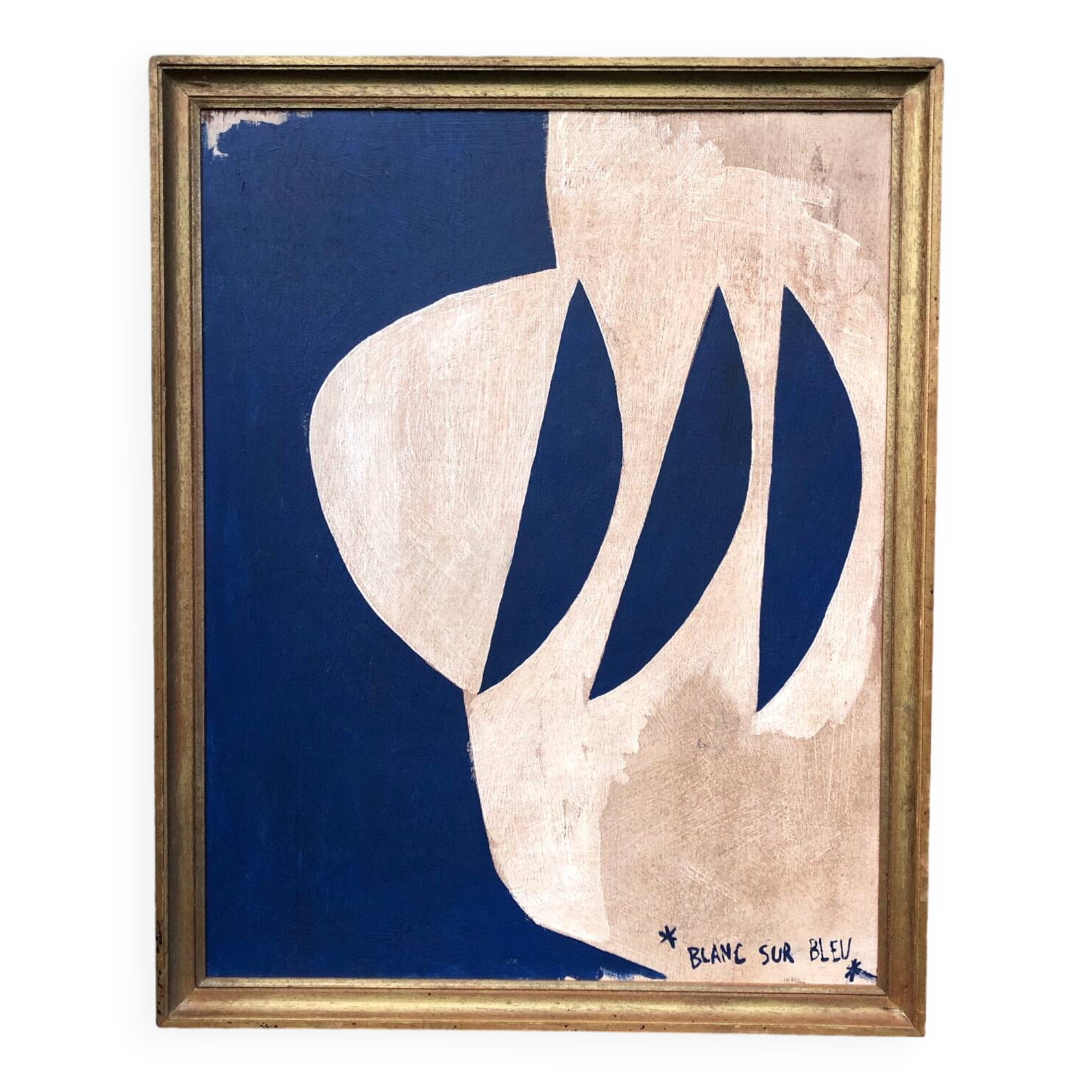 Abstract painting on panel