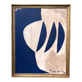 Abstract painting on panel