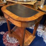Console desk writing desk sofa back in solid walnut 19th Empire