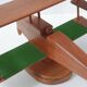 Vintage teak airplane on a stand - 1960s
