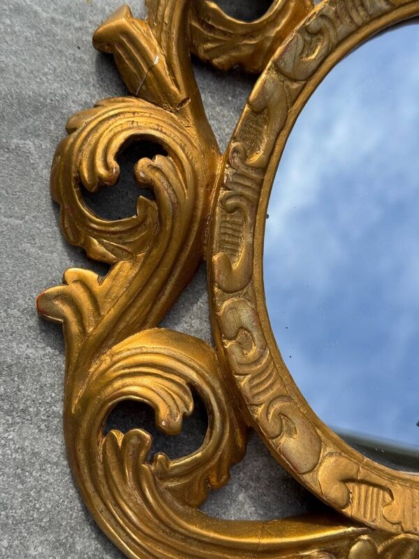 Paire de miroirs Baroques italiens, fin XIX , début XXe siècle