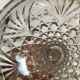 Antique diamond point candle holder, Sailmont glassworks