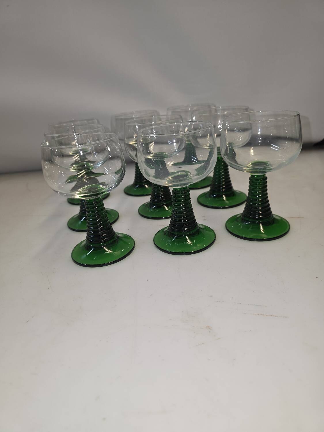 9 Alsace wine glasses from the 70s