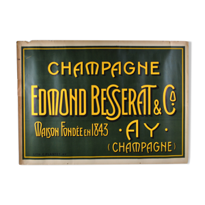 Affiche champagne 1920