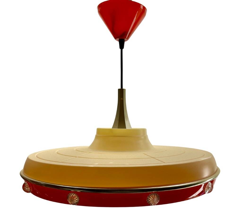 Suspension scandinave avec abat-jour optique en acrylique