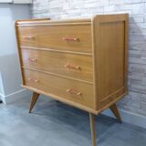 Commode vintage pieds compas