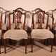 set of 6 chairs and two armchairs in mahogany from the 19th century