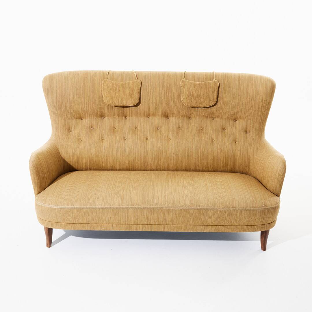 CARL MALMSTEN SOFA "Patronen", with marking AB OH Sjögren SWEDEN