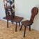 Set table, stool and tripod chair folk art