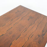 Table basse moderne scandinave de rectangle de bois de rose, années 60
