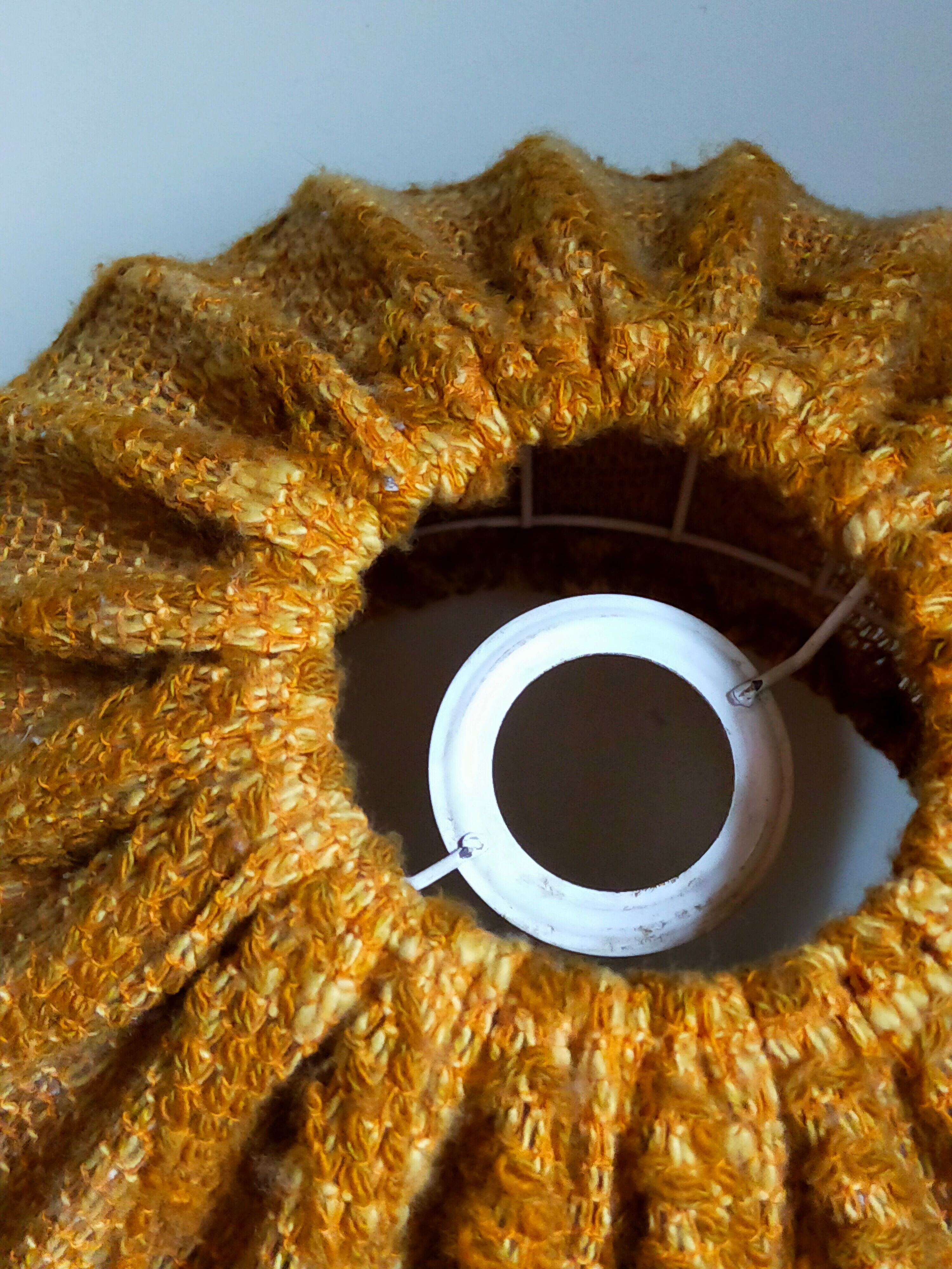 Vintage knit lampshade pendant lamp