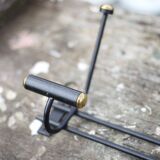 Vintage metal coat rack, wall-mounted coat rack with 4 vintage hooks